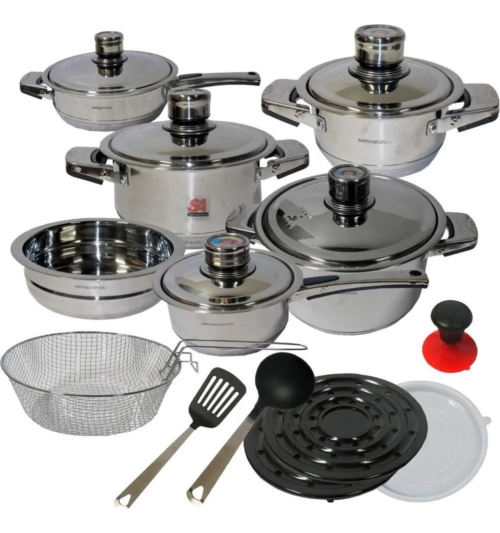 Jogo De Panelas Alemã 23 Peças Luxo